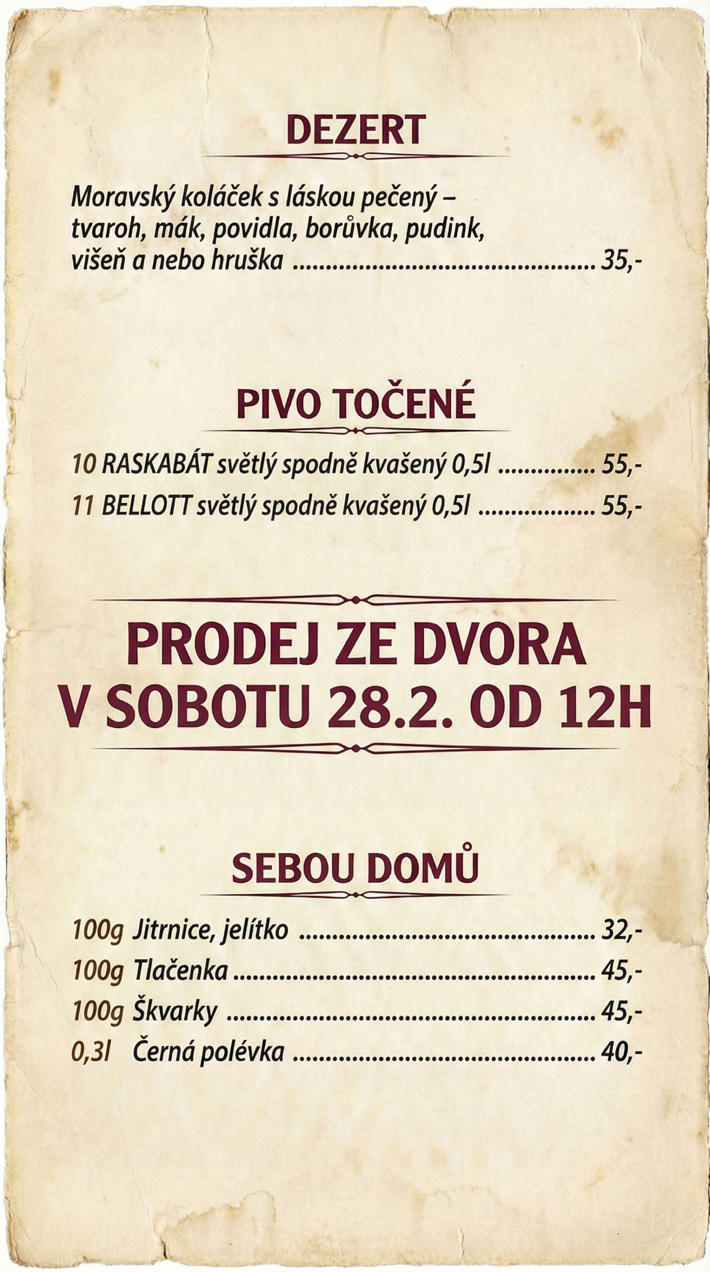 Zabijačka 27.2 – 28.2